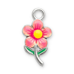 Pink flower charm